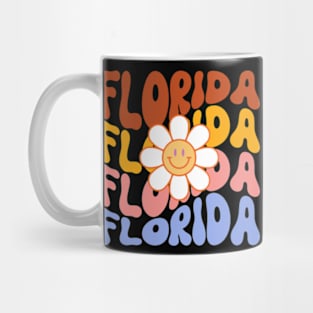 Florida Groovy Daisy Travel Wanderlust State Mug